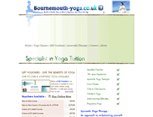 Tablet Screenshot of bournemouth-yoga.co.uk